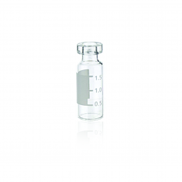 VIAL CRIMP DE 12X32 CLARO C/ MARKING SPOT Y GRADUADO SIN TAPA — 12x32