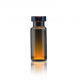 VIAL CRIMP DE 12X32 AMBAR LISO SIN TAPA — 12x32