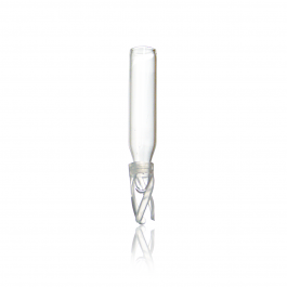 INSERTO P/ VIAL 9MM FONDO CÓNICO C/RESORTE 300 µl — 300 µl