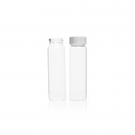 Vial EPA - Analisis de Agua - rosca 24-400 c/ tapa polipropileno y Septa ensambladas — 20 ml