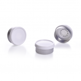 SELLO P/ CASQUILLO ALUM. ESTILO BUTTON TOP FLIP OFF BLANCA — GPI 20 / 20A mm