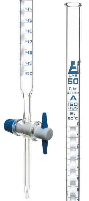 BURETA CLASE "A" LLAVE DE TEFLON RECTA 50ML   EISCO