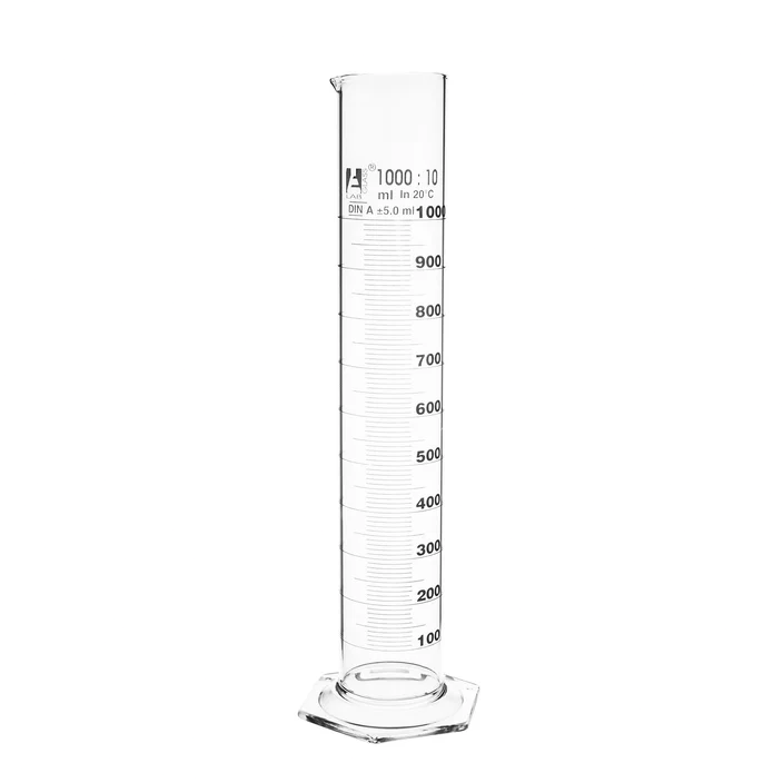 PROBETA GRADUADA VIDRIO 1000ML CLASE "A" BLANCA EISCO