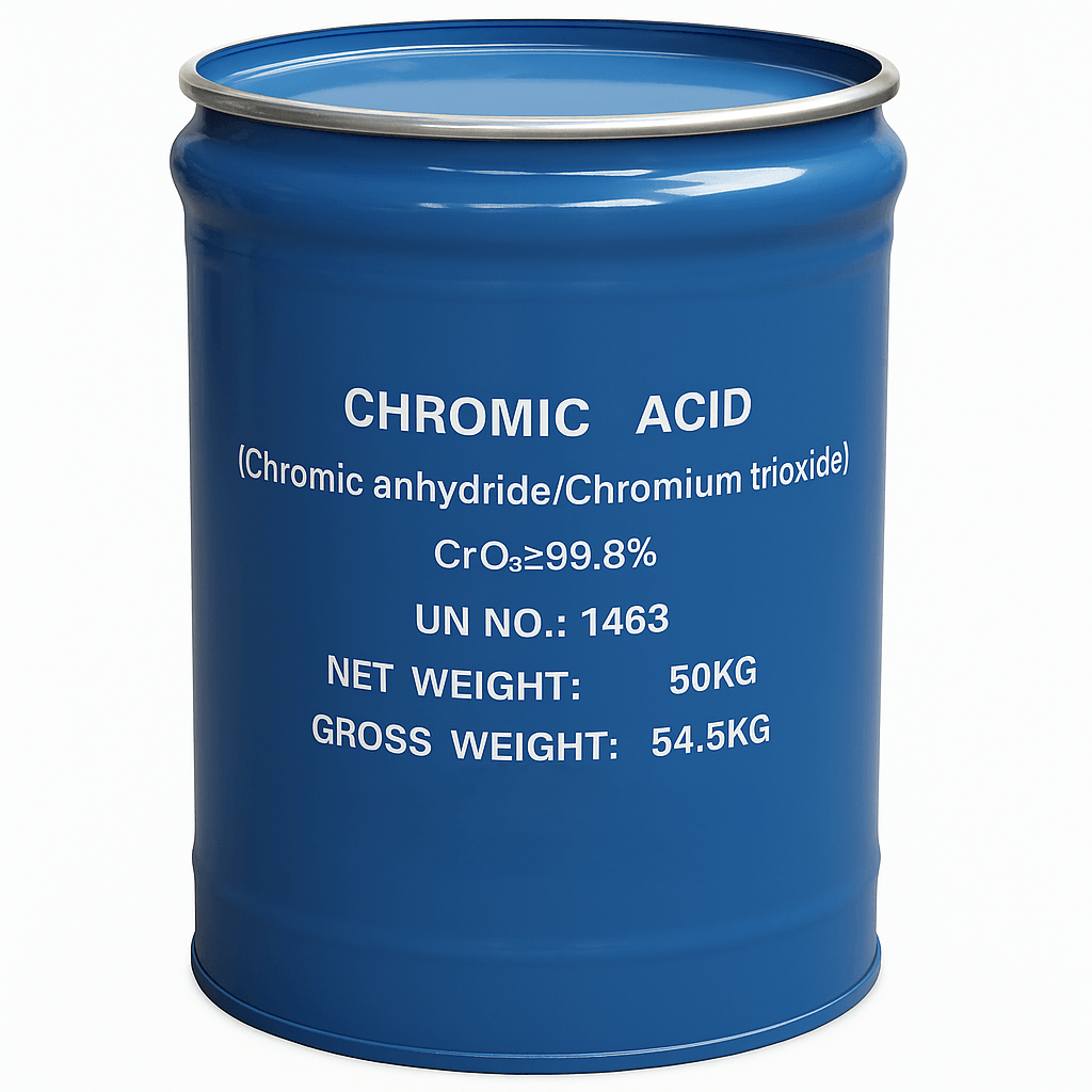 Ácido Crómico, en escamas (50 kg)