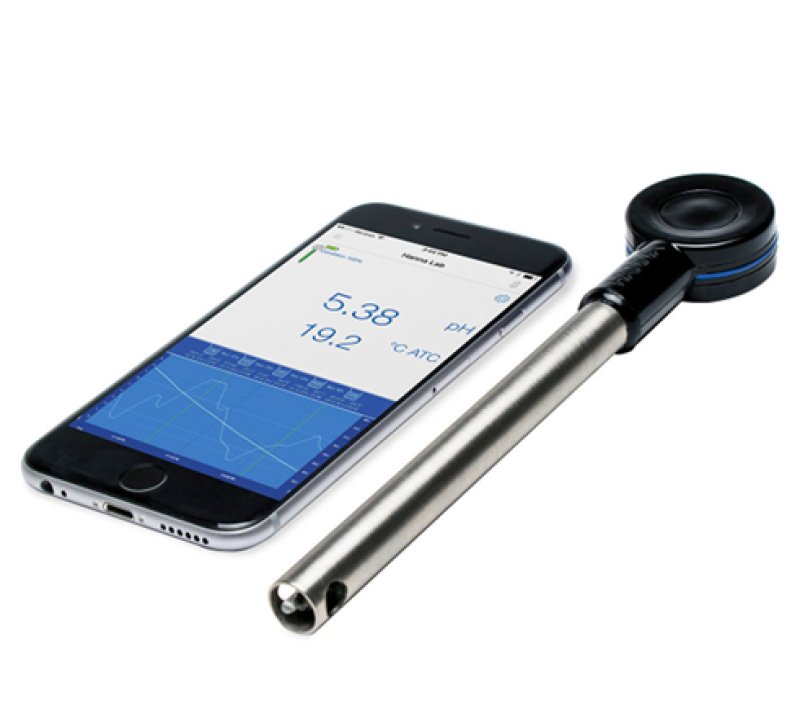 HALO - electrodo de pH/temperatura para análisis de cerveza, con vidrio de alta temperatura. HANNA