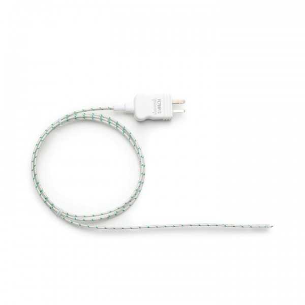 Sonda de cable de termopar tipo K con cable aislado de fibra de vidrio de 1 m y sensor expuesto. HANNA