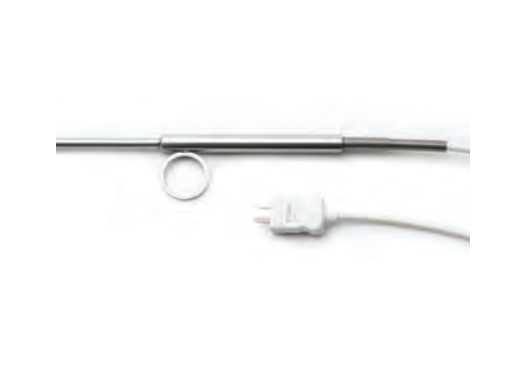 Termopar tipo K con cable de PVC enrollado de 2 m y sonda de 6 mm x 1000 mm. HANNA