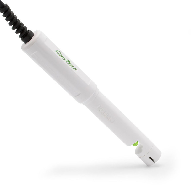 Sonda de pH/CE/TDS/Temperatura con conector DIN para uso con el monitor GroLine HI981420. HANNA