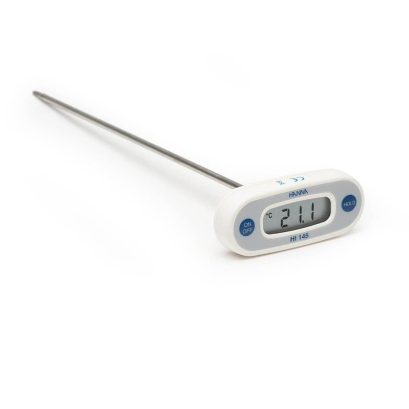 Termómetro de bolsillo HACCP en °F, con sonda de 300 mm. Intervalo: -58.0 a 428.0 °F. HANNA