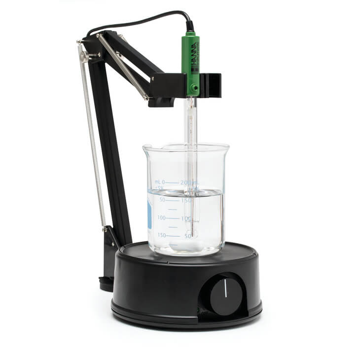 Mini agitador magnético con soporte para sonda, lavanda, 230 V. HANNA