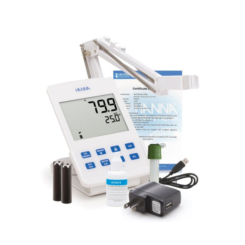 edge dedicado a OD - Solo medidor sin accesorios (ej. Sondas, adaptador, etc.). HANNA