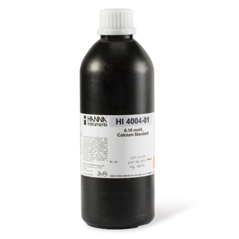 Estándar para ISE de calcio 0.1M (500 mL). HANNA