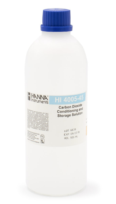 Solución de acondicionamiento y almacenamiento de ISE de dióxido de carbono. HANNA