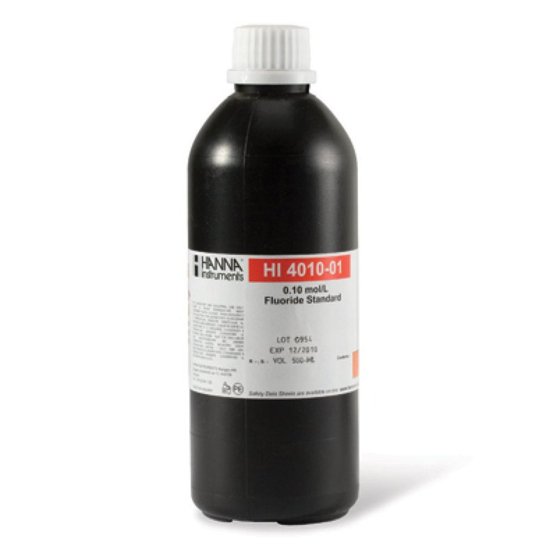 Estándar ISE de fluoruro 0.1M (500 mL). HANNA