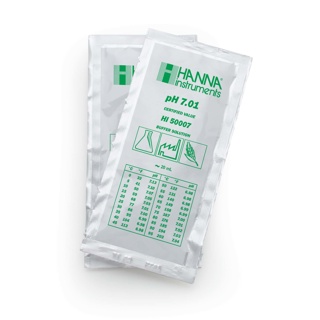 Sobres de solución técnica de calibración de pH 7.01  (10 pzas. x 20 mL). HANNA