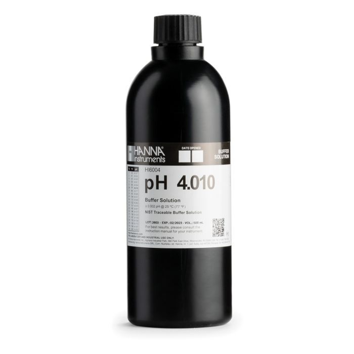Estándar de calibración milesimal de pH 4.010  " 25°C, 1 L. HANNA
