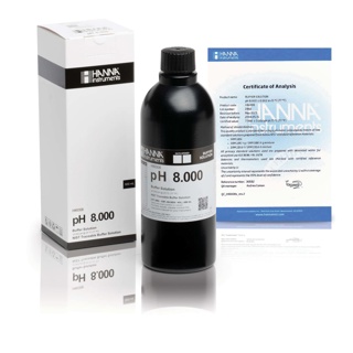 Estándar de calibración milesimal de pH 8.000  " 25°C, 500 mL. HANNA