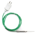 Tipo K, cable recto con aislamiento de PTFE (teflón), 1 metro de largo, punta biselada Ø 1 mm, aguja. HANNA