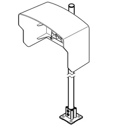 [LZX957] Hardware de montaje para controlador con toldo