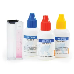 [HI3831T] Test kit de cloro total por el método colorimétrico, en el intervalo de 0.0 a 2.5 mg/L, 50 pruebas