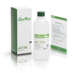 [HI7007-050] Solución de calibración GroLine de pH 7.01, con certificado de análisis, 500 mL