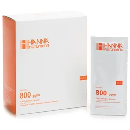 [HI70080P] Solución TDS 800 mg/L (ppm) " 25°C, (25) sobres de 20 mL