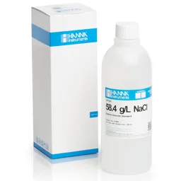 [HI7084L] Solución estándar a 58.4 g / L NaCl, frasco de 500 mL