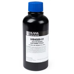 [HI84500-51] Titulante de intervalo alto para minititulador de dióxido de azufre (230 mL)