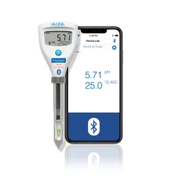 [HI9810452] Medidor de pH para carne con Bluetooth, con electrodo especializado incorporado, compatible con cuchilla FC097