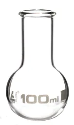 [CH0411B] Matraz para Ebullición, Fondo Plano, 100 mL