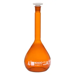 [CH0451I] Matraz Aforado, Ámbar, Clase A, 1000 mL