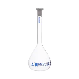 [CH1972H] Matraz de Aforación, Clase A, Tapón PP, 500 mL
