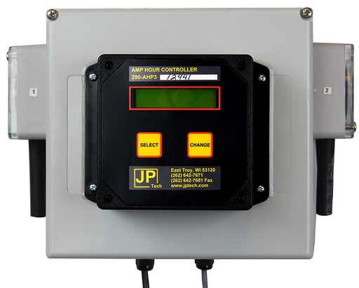 [290-AHP3-FV2] Controlador de amper-hora con dos bombas peristálticas integradas, alimentación 120 VAC, dual pump, tubing Fluoro-Viton para ambas bombas, para dosificación automática de aditivos en proceso de níquel brillante.