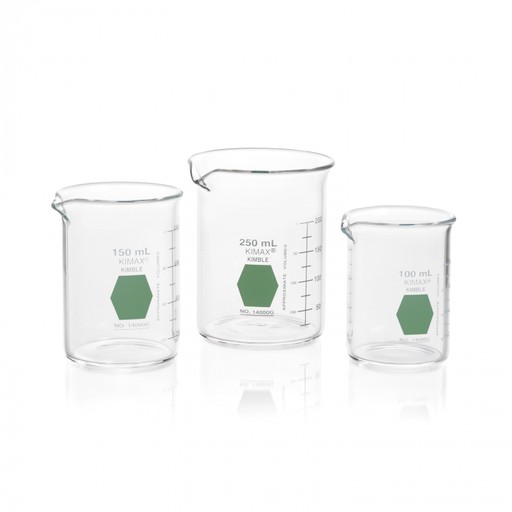 [KIM-14000G-150] VASO PRECIP, GRIFFIN, REG., F.BAJA DECORADO EN VERDE GRADUADO — 150 mL
