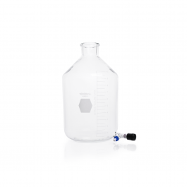 [KIM-14612F-10000] BOTELLA GRADUADA CON VÁLVULA DE SALIDA INFERIOR DESMONTABLE — 10 Lts