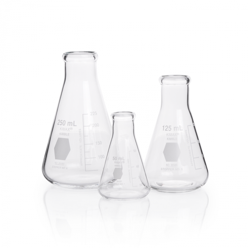 [KIM-26500-4000] MATRAZ ERLENMEYER GRADUADO, BOCA REFORZADA — 4000 mL
