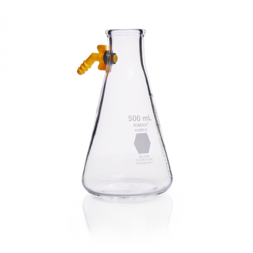 [KIM-27065-250] MATRAZ DE FILTRACIÓN SALIDA LATERAL DE PLÁSTICO DESMONTABLE (KITAZATO) — 250 mL