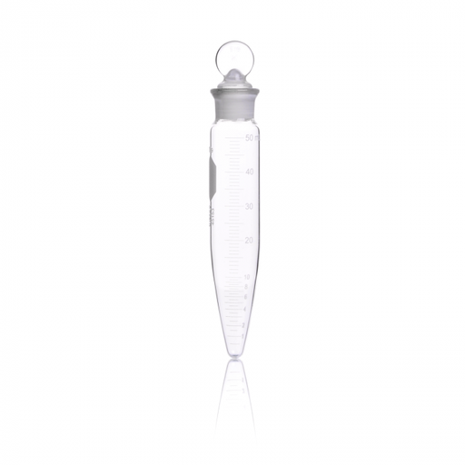 [KIM-45153-50] TUBO DE CENTRÍFUGA FONDO CÓNICO,"P.C.", GRADUADO , TAPÓN VIDRIO — 50 mL
