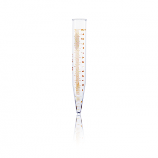 [KIM-45164-15] TUBO DE CENTRÍFUGA FONDO CÓNICO, "P.C"., GRADUADO, ESCALA ROJA — 15 mL
