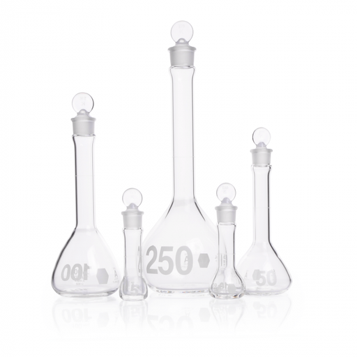 [KIM-92812G-1000] MATRAZ VOLUMÉTRICO "A", PARED REFORZADA, BOCA ANCHA, TAPÓN VIDRIO — 1000 mL
