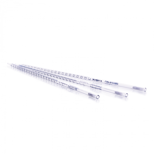 [KIM-72100-11100] Pipeta Serológica Desechable, Vidrio, Estéril y Libre Pirógenos, c/tapón algodón, MULTI-PACK — 1 mL (1/100)