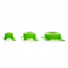 [KIM-291110037] SET DE TAPA DE SILICONA (SILICONE LID) COLOR VERDE -SET: 3 TAMAÑOS — SET
