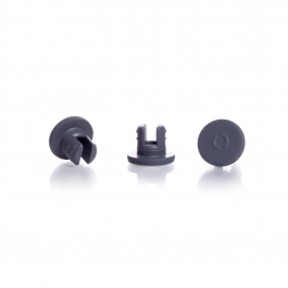 [KIM-73828-13] RETAPA BUTILO COLOR GRIS P/ PROCESO LIOFILIZACIÓN PARA CASQUILLO ALUMINIO — GPI 13 mm